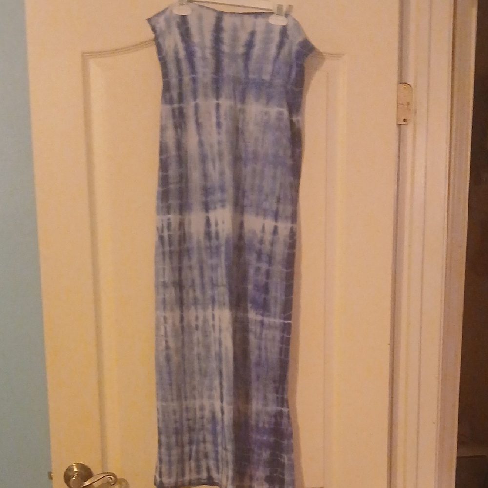 Blue Tie-Dye Skirt